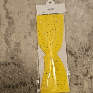 Isabella Yellow Hair Accessory with Silver Accents